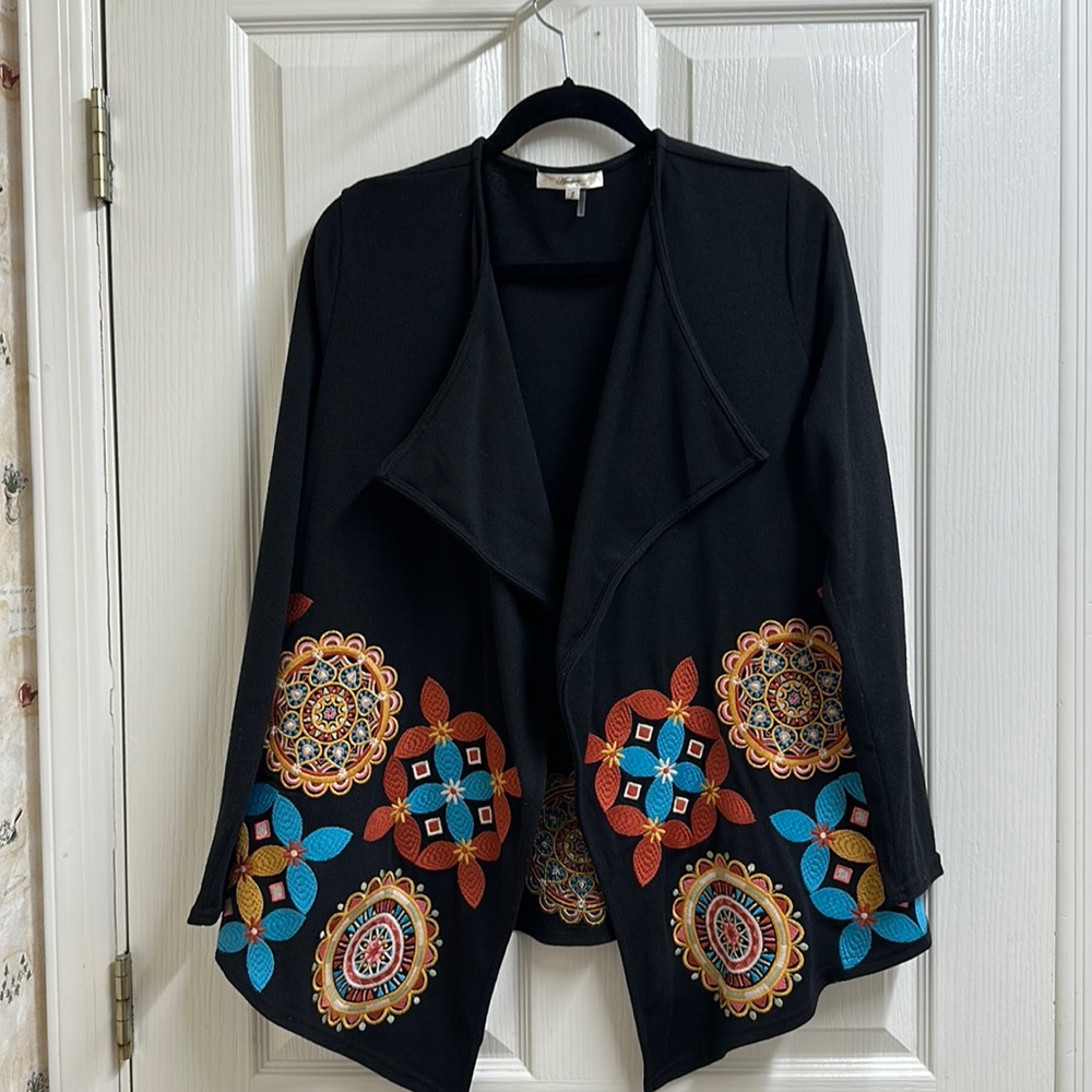Andrée embroidered cardigan. Size S (runs big. I usually wear M/L. Like new